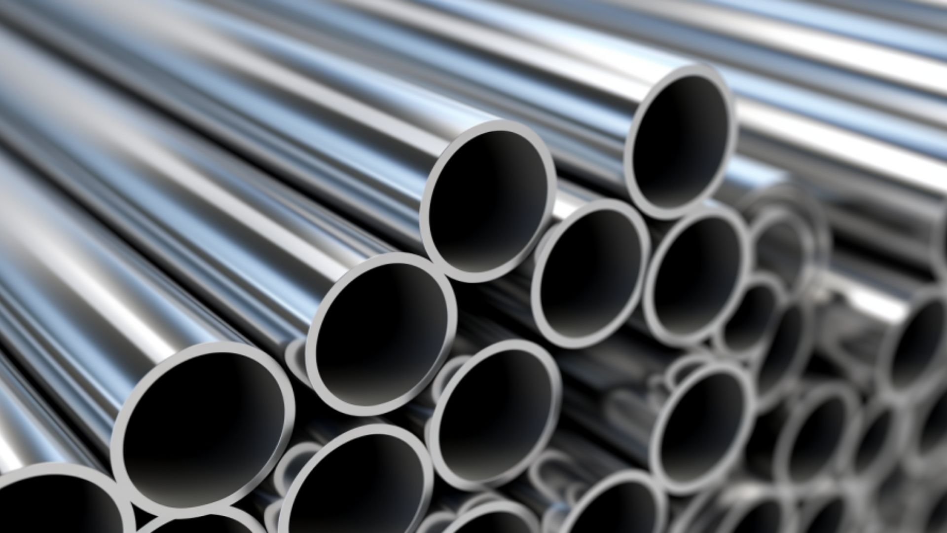Bundle of metallic steel tubes with hollow openings stacked together